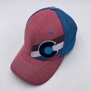 Yo Colorado Hat Red Blue SnapBack Mesh Trucker Adjustable VGC